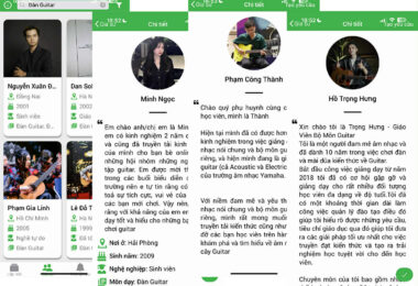 Giá học phí thuê gia sư Guitar